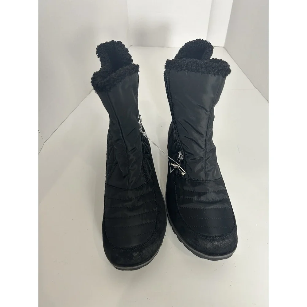 JBU By Jambu‎ Womens Free Bird Snow Boots Quilted Black Size 11